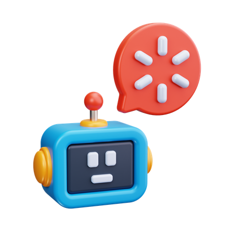 Cargando chatbot  3D Icon