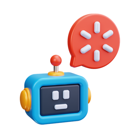 Caricamento del chatbot  3D Icon