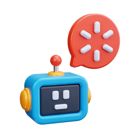 Caricamento del chatbot  3D Icon