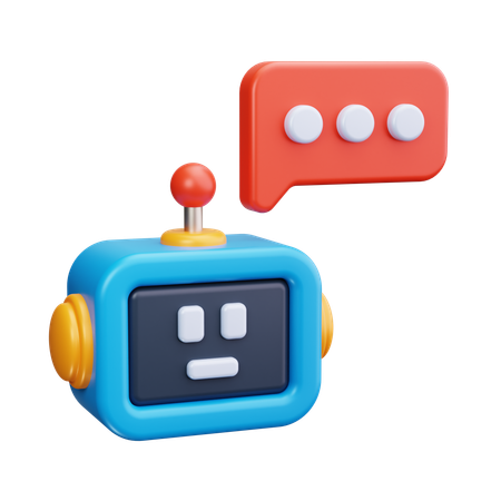 Charla de chatbot  3D Icon
