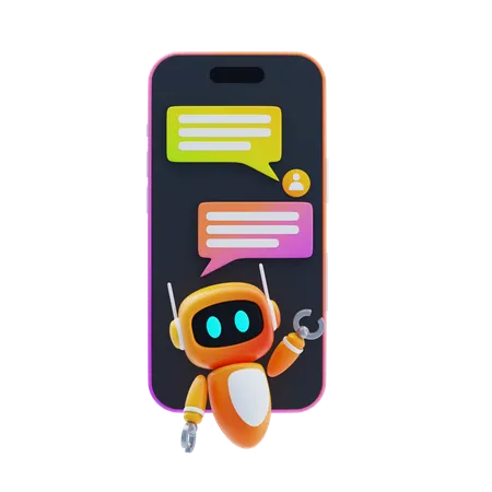 Chatbot Communication  3D Icon