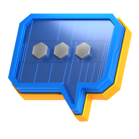 Chatbot de ciencia ficción  3D Icon