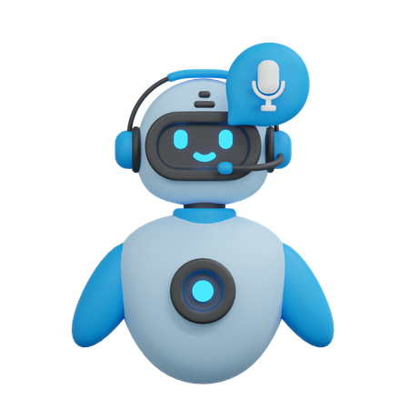 Bot de bate-papo por voz  3D Icon