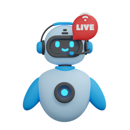 Chatbot en vivo  3D Icon