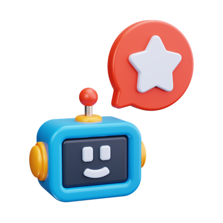 Estrela do chatbot  3D Icon