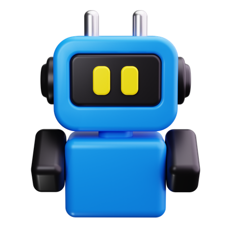 Chatbot Face  3D Icon