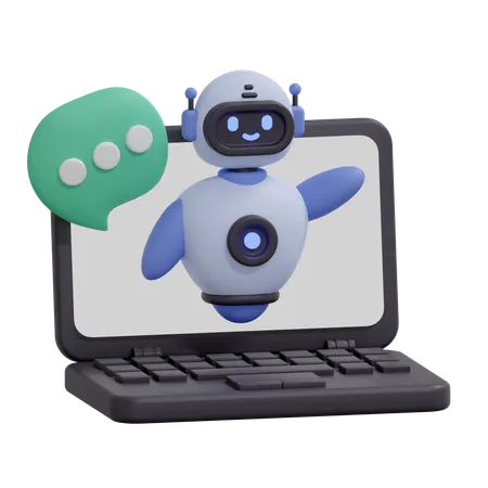 Central de ajuda do chatbot  3D Icon