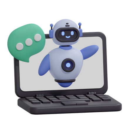 Chatbot Helpdesk  3D Icon