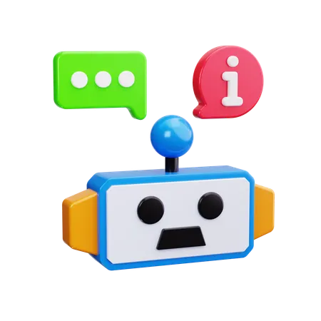 Chatbot Info  3D Icon