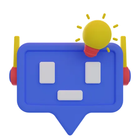 Chatbot-Lernen  3D Icon