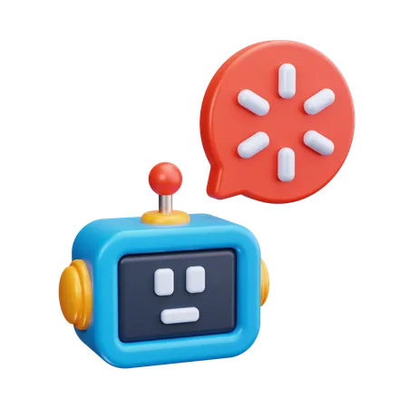 Chatbot Loading  3D Icon