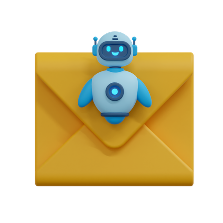 Chatbot Mail Message  3D Icon