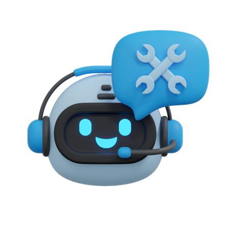 Chatbot maintenance  3D Icon