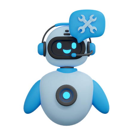 Chatbot maintenance  3D Icon