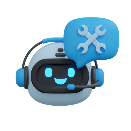 Chatbot maintenance  3D Icon