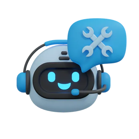 Chatbot maintenance  3D Icon