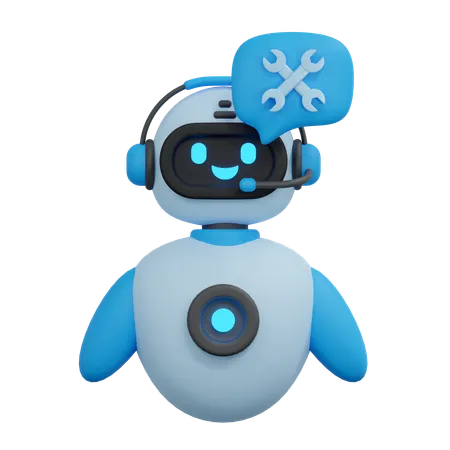 Chatbot maintenance  3D Icon