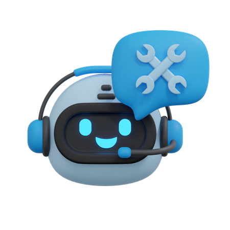 Manutenção de chatbot  3D Icon