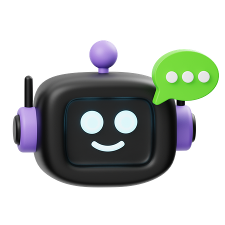 Chatbot Marketing  3D Icon