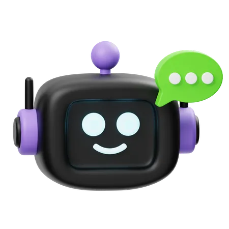 Chatbot Marketing  3D Icon