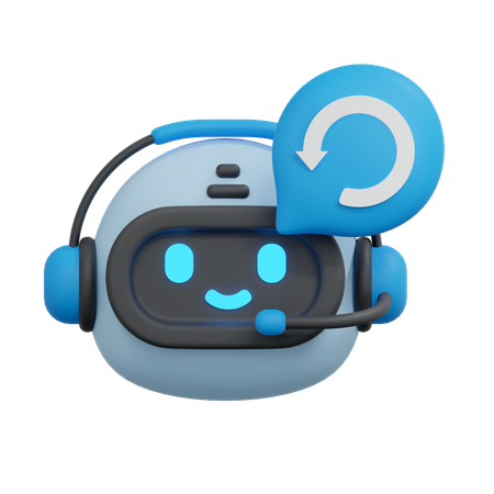 Chatbot neu laden  3D Icon