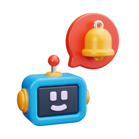 Chatbot Notification  3D Icon