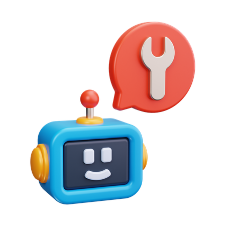 Chatbot Settings  3D Icon