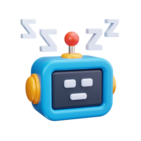 チャットボット睡眠  3D Icon