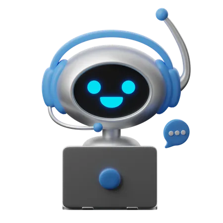 Soporte de chatbot  3D Icon