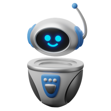 Suporte para chatbot  3D Icon