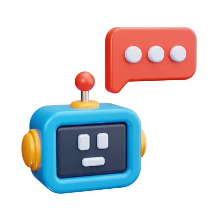 Chatbot Talk  3D Icon