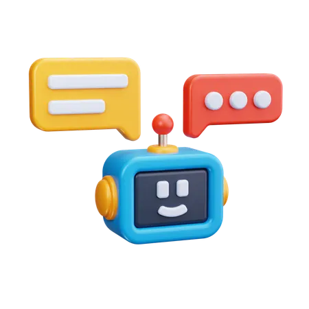 Chatbot Talk  3D Icon