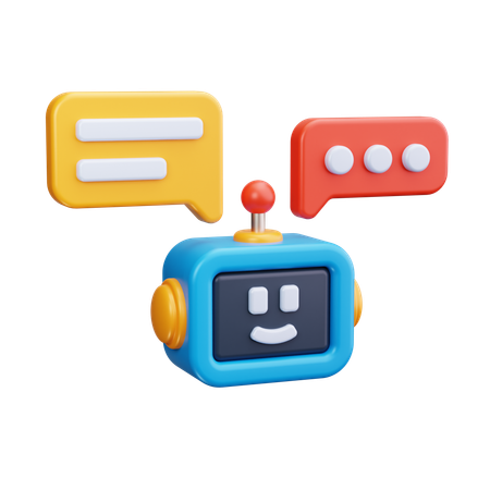 Chatbot Talk  3D Icon