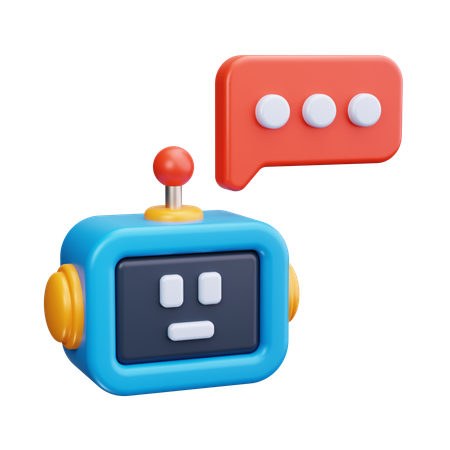 Chatbot Talk  3D Icon