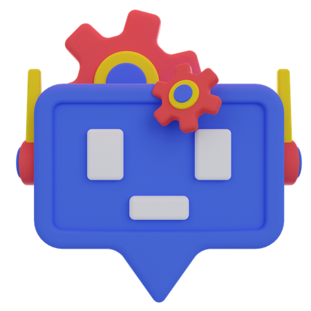 Chatbot-Wartung  3D Icon