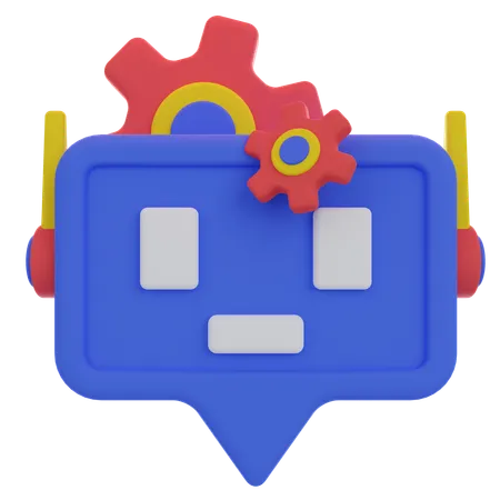 Chatbot-Wartung  3D Icon