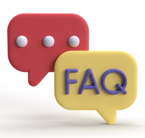 Chatbox FAQ  3D Icon