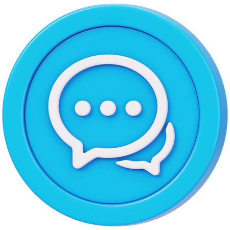 챗코인 채팅  3D Icon