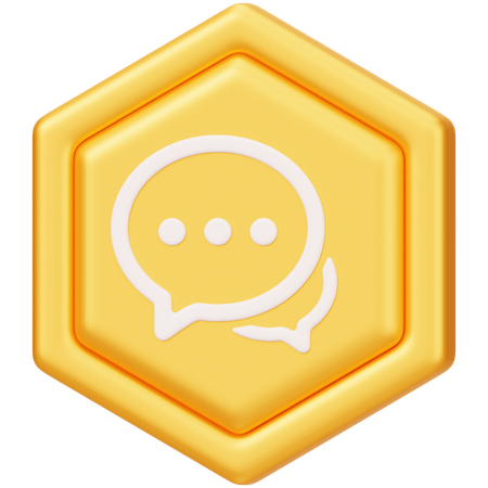 챗코인(CHAT)  3D Icon