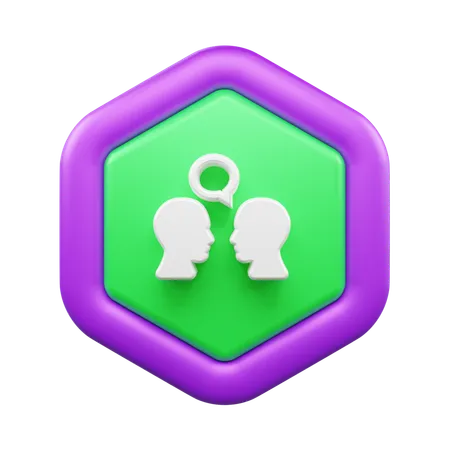 Charlando  3D Icon