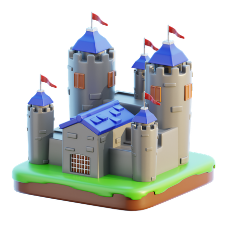 Château  3D Icon