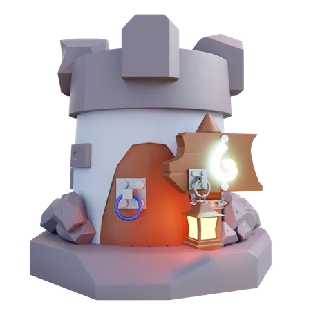 Château  3D Icon