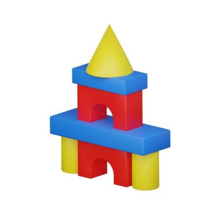 Bloc de château  3D Icon