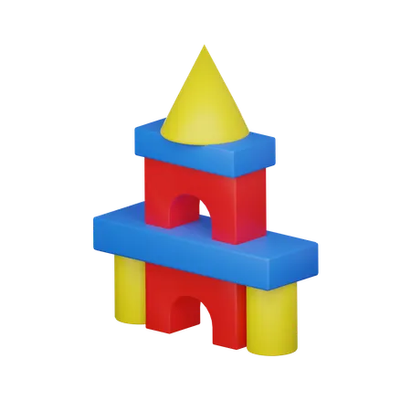 Bloc de château  3D Icon