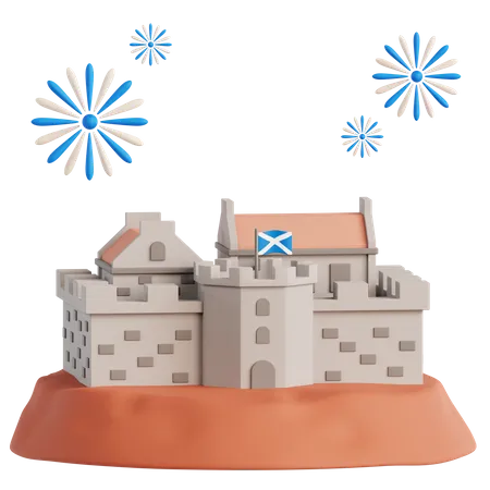 Château d'Édimbourg  3D Icon