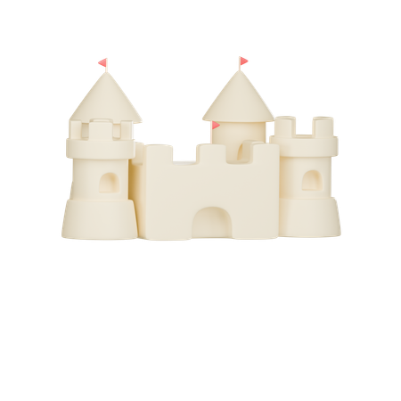 Château de sable  3D Icon