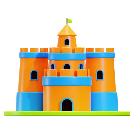 Château de sable  3D Icon