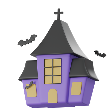 Château d'Halloween  3D Icon