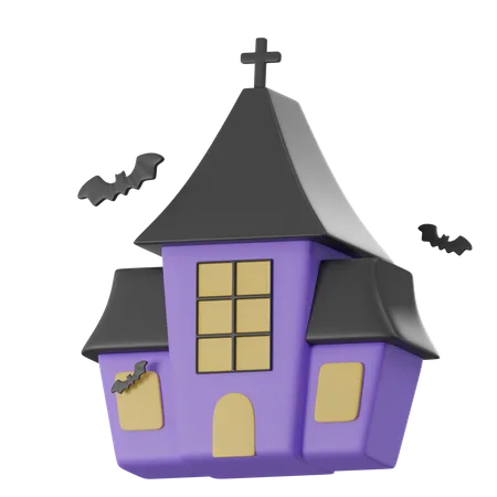 Château d'Halloween  3D Icon