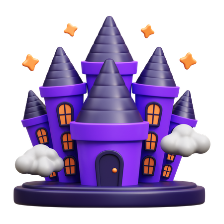 Château effrayant  3D Icon